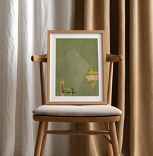 Load image into Gallery viewer, Dynamic Green Abstract PFY Art Print
