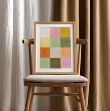 Load image into Gallery viewer, Vibrant Textured Squares PFY Art Print