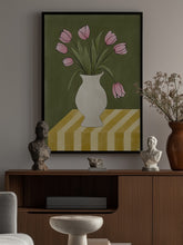 Load image into Gallery viewer, Pink Tulips Still Life PFY Art Print