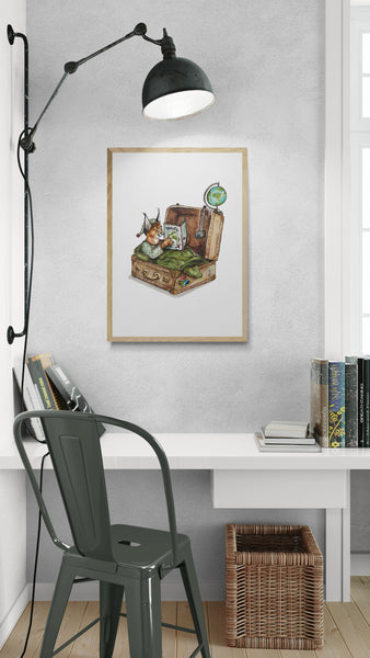 Little Explorer Art Print