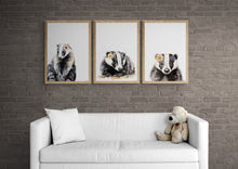 Load image into Gallery viewer, The Honey Badger And The Flower 01 Art Print