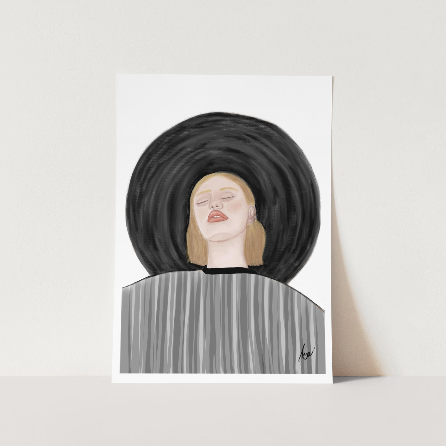 The Big Sun Hat Art Print