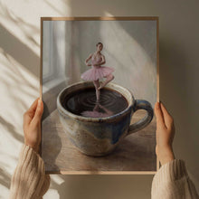 Load image into Gallery viewer, Ballerina In Coffee Cup PFY Art Print