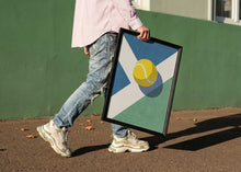 Load image into Gallery viewer, Retro Tennis Court Ball PFY Art Print