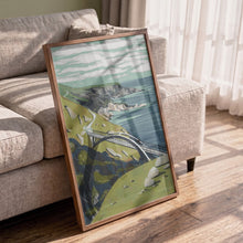 Load image into Gallery viewer, Winding Coastal Bridge Path PFY Art Print