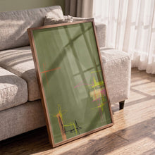 Load image into Gallery viewer, Dynamic Green Abstract PFY Art Print
