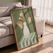 Load image into Gallery viewer, Orange Floral Still Life PFY Art Print