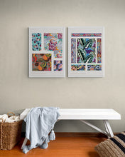 Load image into Gallery viewer, Vintage Geometric Floral Motifs - Variations 4 Art Print