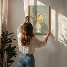Load image into Gallery viewer, Colorful Floral Vase PFY Art Print