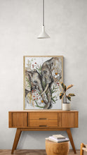 Load image into Gallery viewer, Elephants Blooming by Mareli Art Print