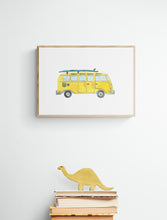 Load image into Gallery viewer, Yellow VW Art Print
