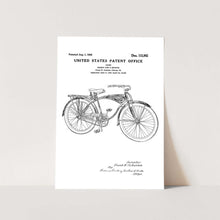 Load image into Gallery viewer, Schwinn Bicycle Patent Art Print