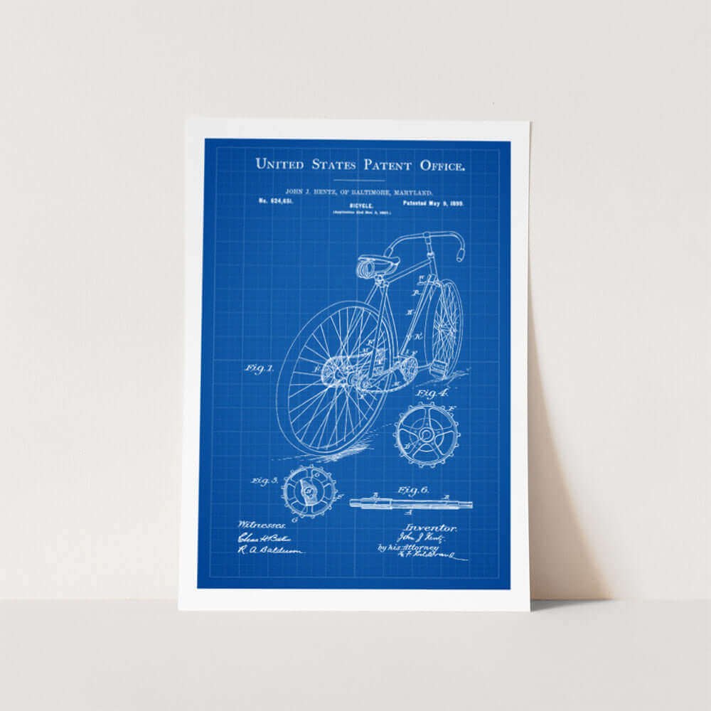 Bicycle Vintage Patent Art Print
