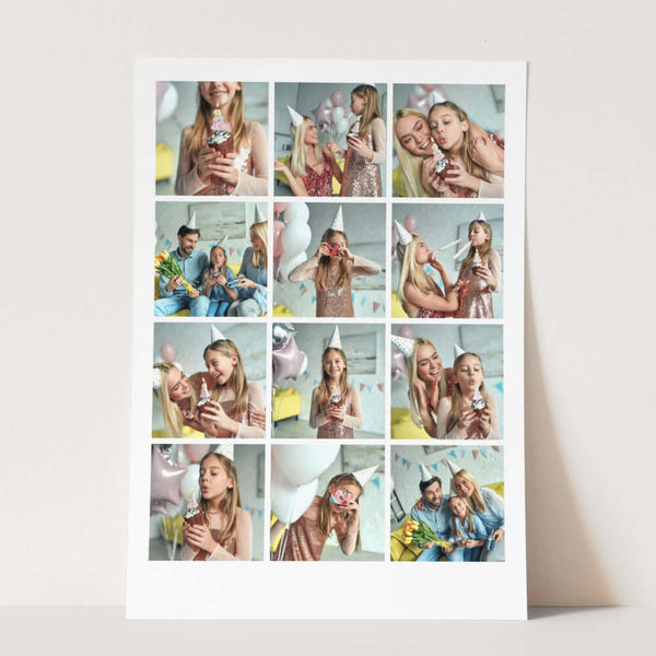 Photo Collage Poster - 12 Grid
