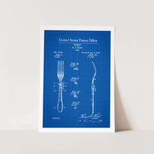 Load image into Gallery viewer, 1884 Fork Patent Art Print