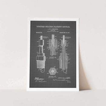 1909 Spark Plug Patent Art Print
