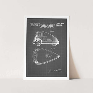 1935 Three Wheel Vehicle Patent Art Print