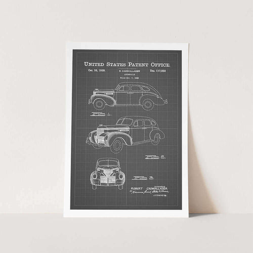 1939 Automobile Patent Art Print