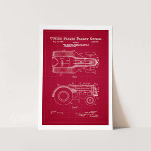 1939 Tractor Patent Art Print