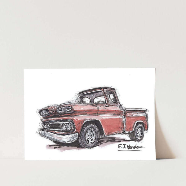 1940's Chev 3100 Car Art Print