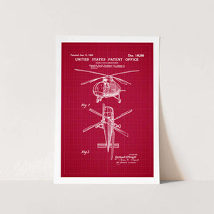 1946 Helicopter Patent Art Print