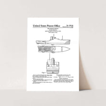 Load image into Gallery viewer, 1956 Ship Patent Art Print