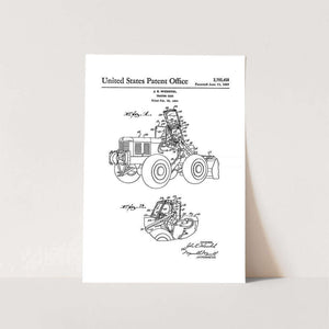 1957 Tractor Patent Art Print