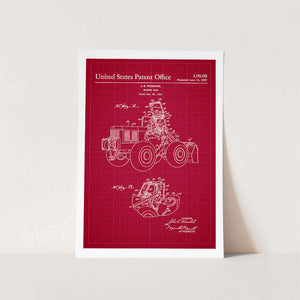 1957 Tractor Patent Art Print