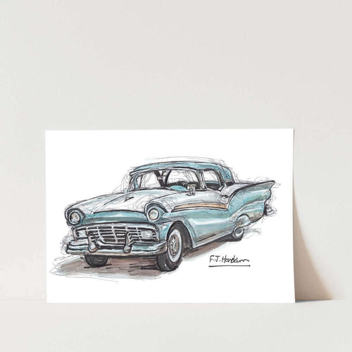 1957 Ford Fairlane Car Art Print