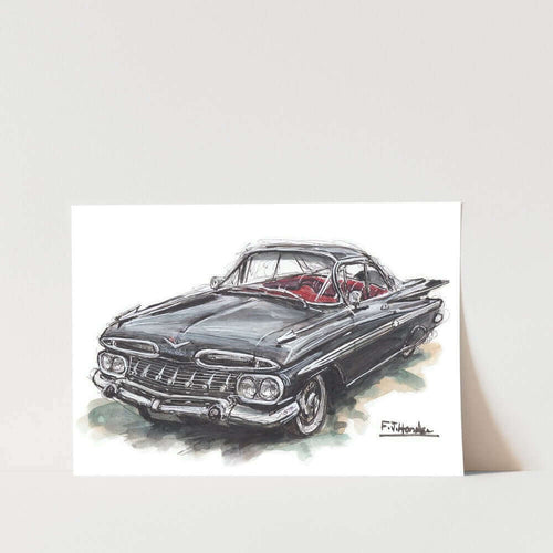 1959 Chev Impala Car Art Print