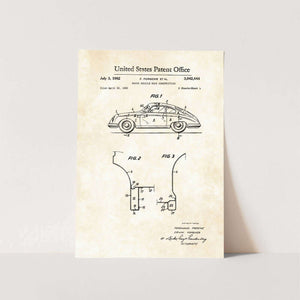 1962 Porsche Patent Art Print
