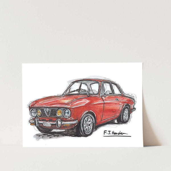1967 Alfa Romeo Giulia Car Art Print