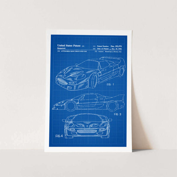 1994 Ferrari F40 Patent Art Print