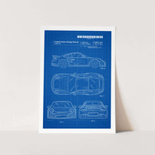 Load image into Gallery viewer, 2011 Porsche 911 Patent Art Print