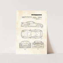 Load image into Gallery viewer, 2011 Porsche 911 Patent Art Print
