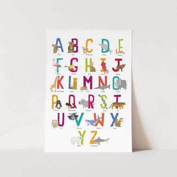 Animal Alphabet - Afrikaans Art Print