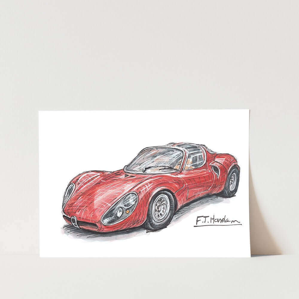 Alfa Romeo Tipo 33 Stradale Car Art Print