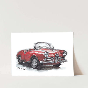 Alfa Romeo Spider Car Art Print