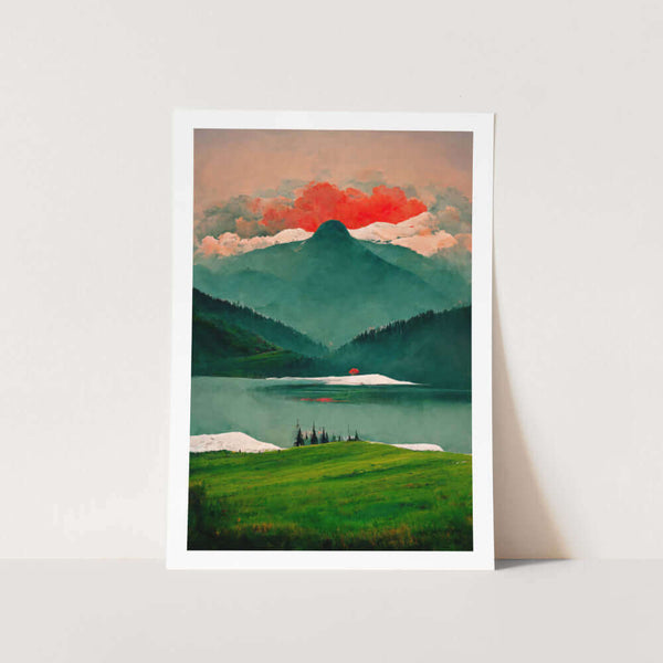 Alpine Lake Art Print