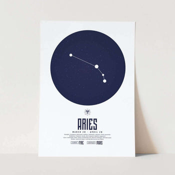 Aries Star Sign Art Print