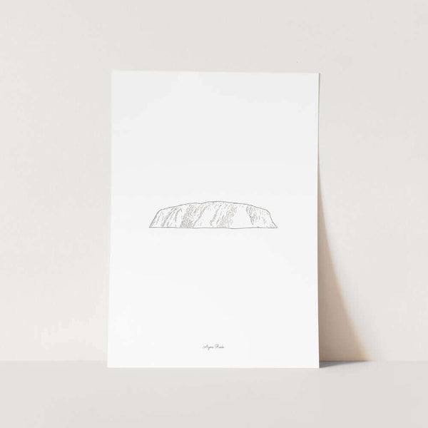 Australia Ayers Rock Landmark Travel Art Print