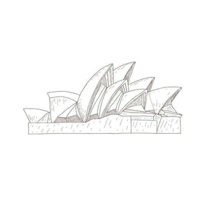 Australia Landmark Travel Art Print