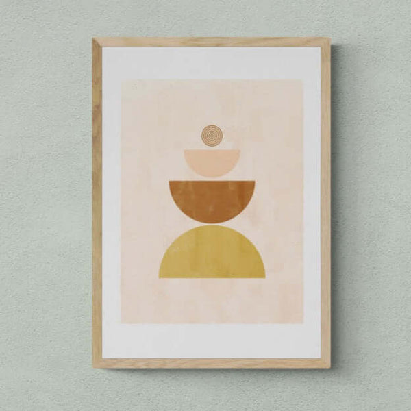Mid Century Stack Art Print