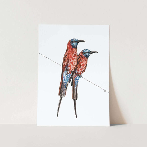 Bee Eaters by Mareli Art Print