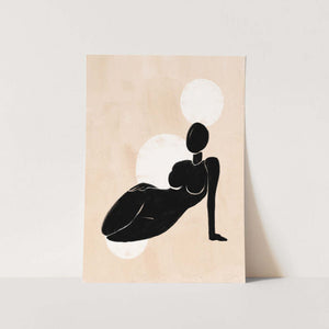 Black Lady Posing 3 Art Print