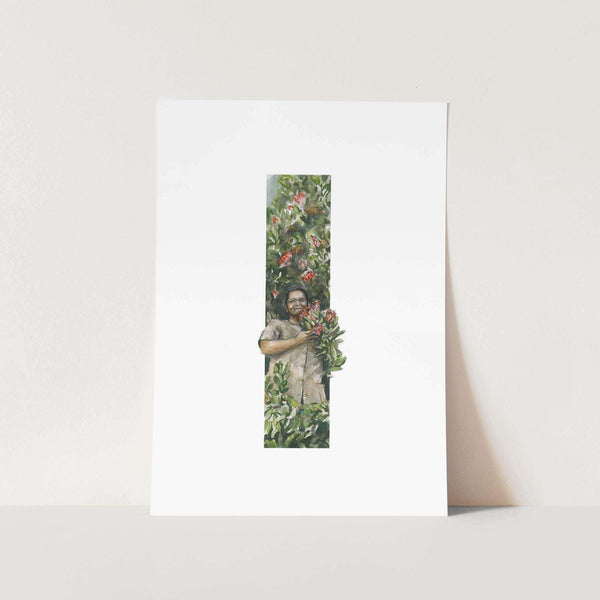 Blomme draer by Mareli Art Print