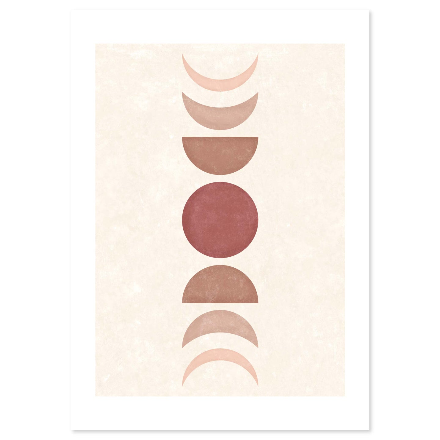 Boho Moonphases by Sonjé Art Print