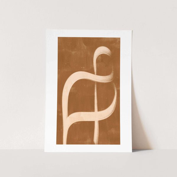 Brush Curl Art Print