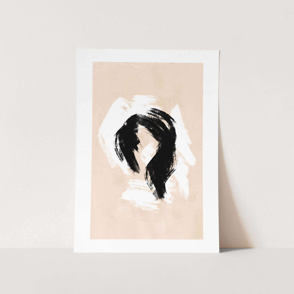 Brush Strokes Blow Wave Art Print