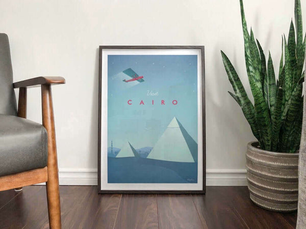 Cairo Art Print black framed